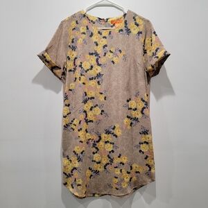 Joe Fresh Floral Short Sleeve Dress Size 4